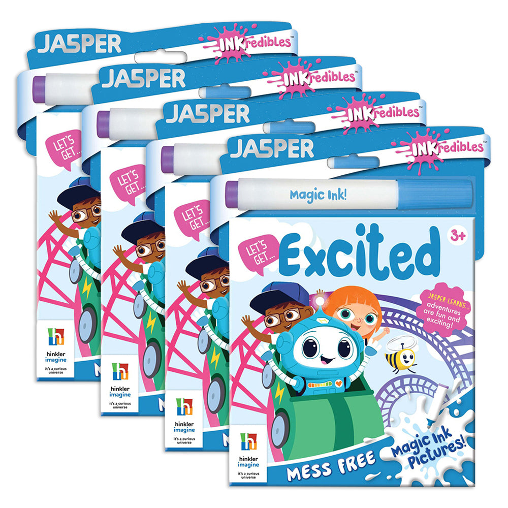 4x Inkredibles: Jasper Let's Get Excited Magic Ink Pictures Kit 4y+