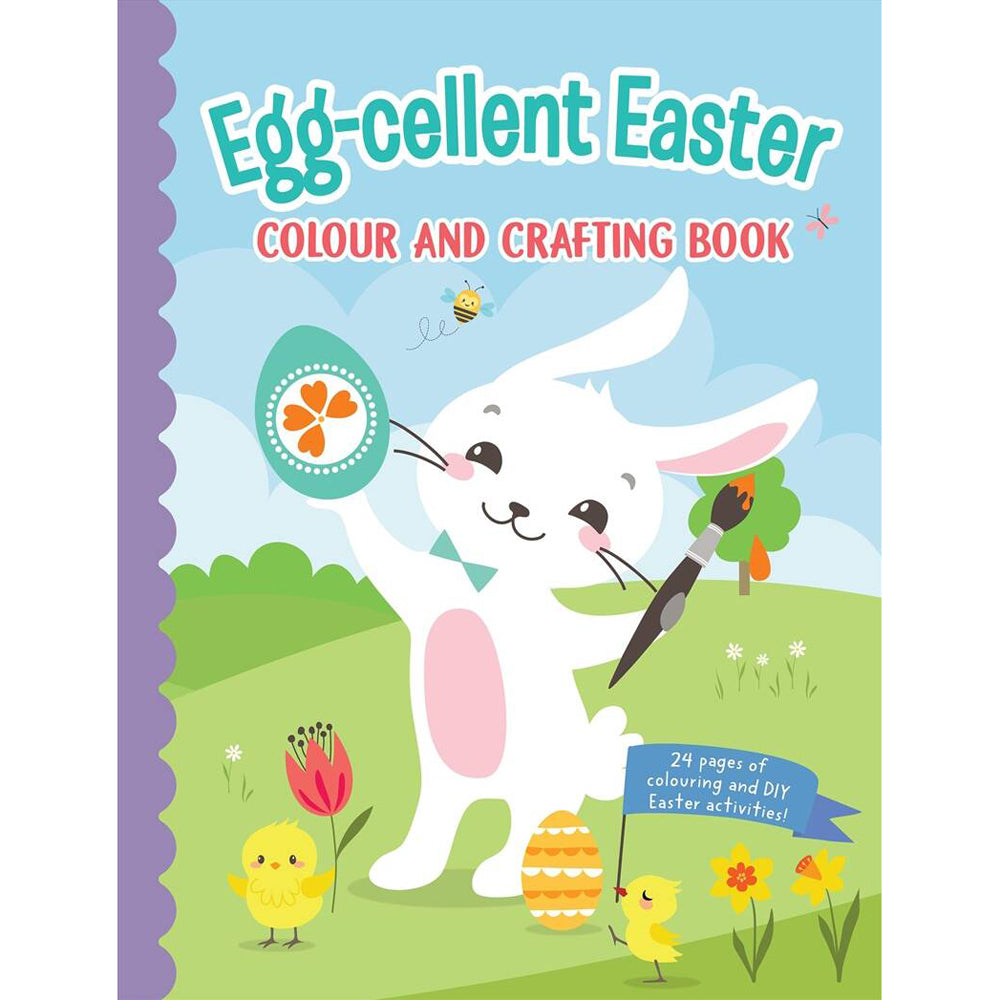 6PK Egg-cellent Easter Colour & Crafting Kids Activity Book 3-8y