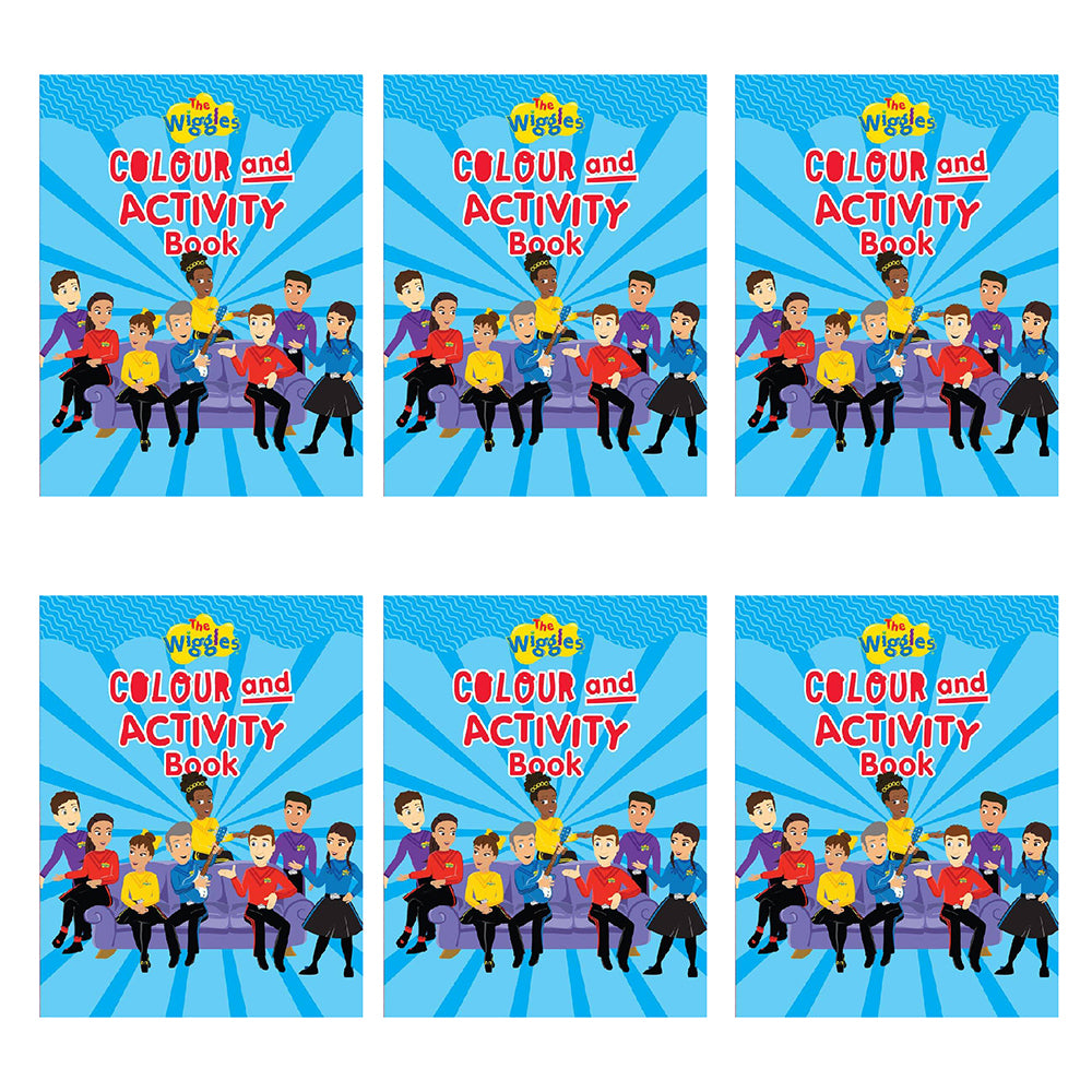 6PK The Wiggles Kids Colour & Activity Book 3-8y
