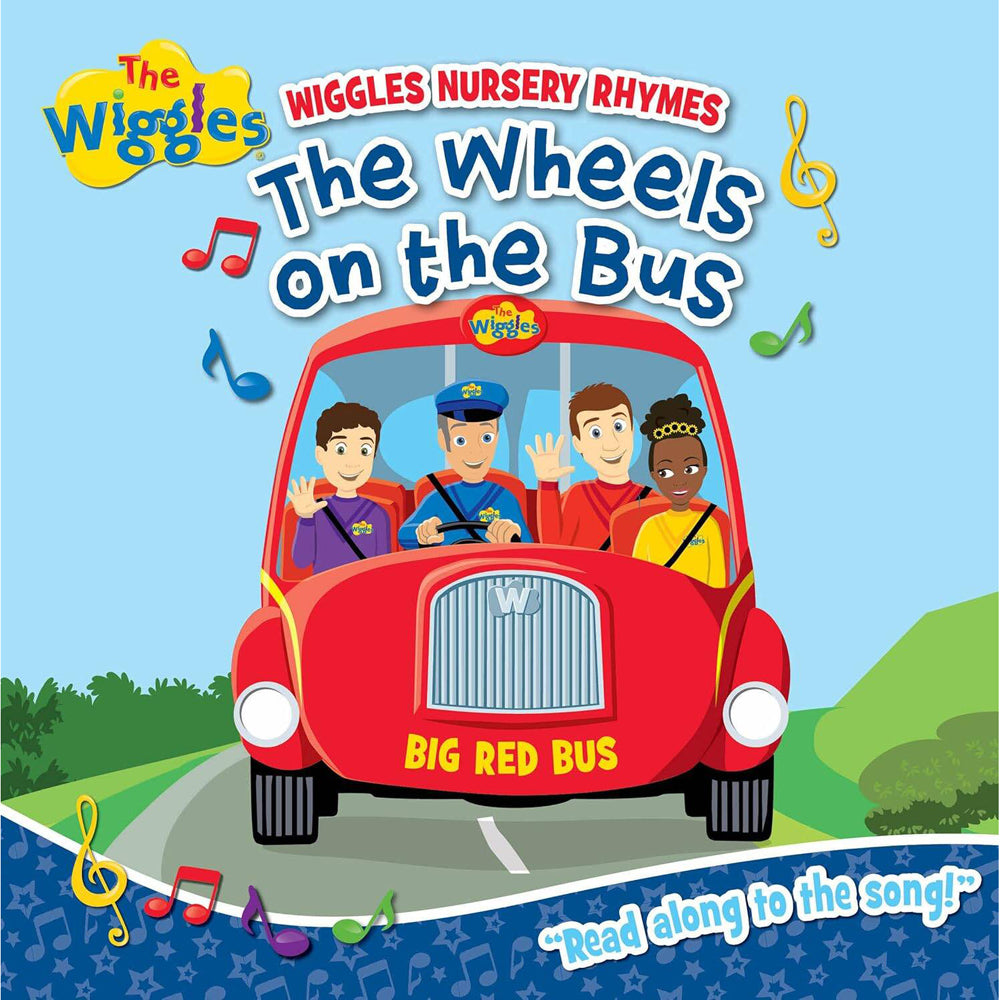 3PK The Wiggles Wiggly Nursery Rhymes Wheels On The Bus Kids Book 3y