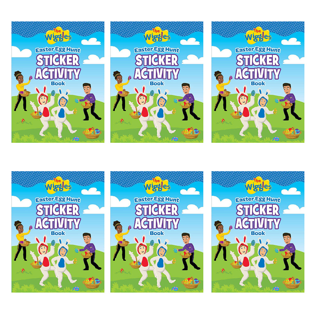 6PK The Wiggles Easter Egg Hunt Kids Sticker Activity Book 0-3y