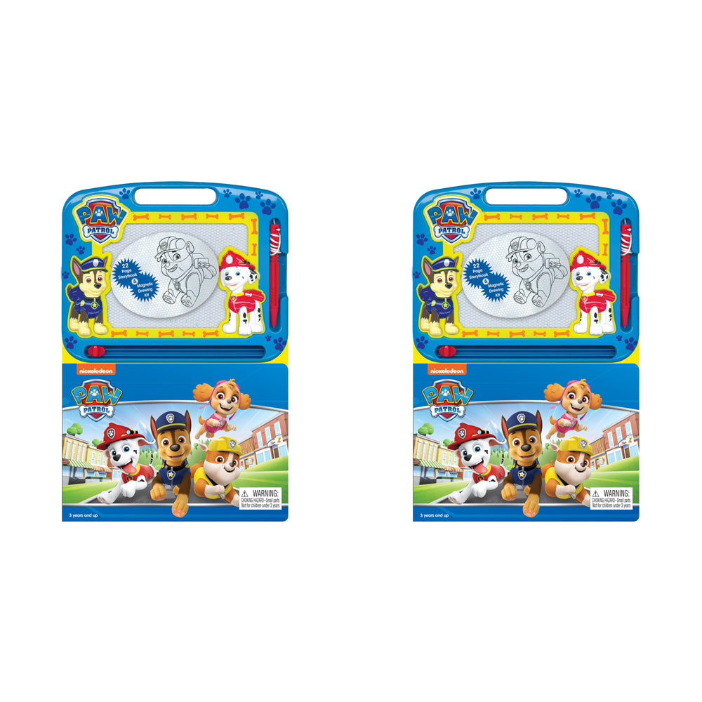 2PK Paw Patrol Learning Series Kids Drawing Pad w/ Book 3y+