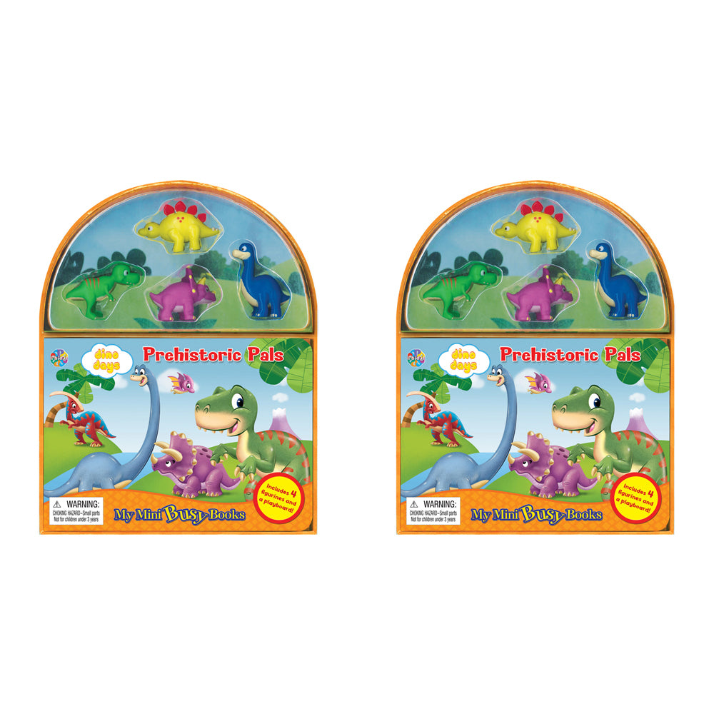 2PK Dinos Mini Busy Kids/Children Educational Book 3y+