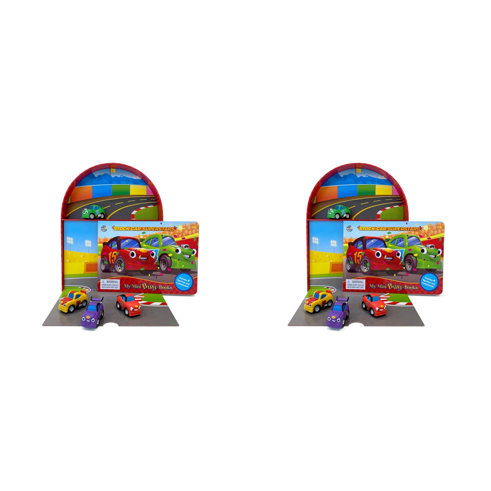 2PK Race Cars Mini Busy Kids/Children Educational Book 3y+