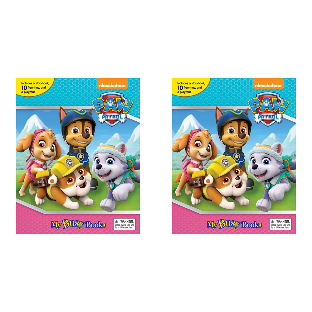 2PK Paw Patrol Girls My Busy Book Kids Activity Kit 3y+