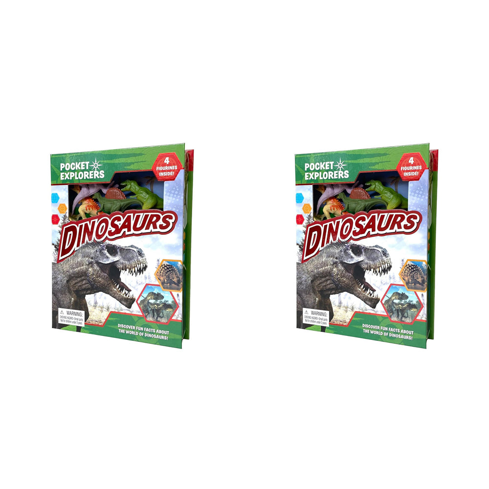 2PK Dinosaurs Pocket Explorers Kids/Children Educational Book 3y+