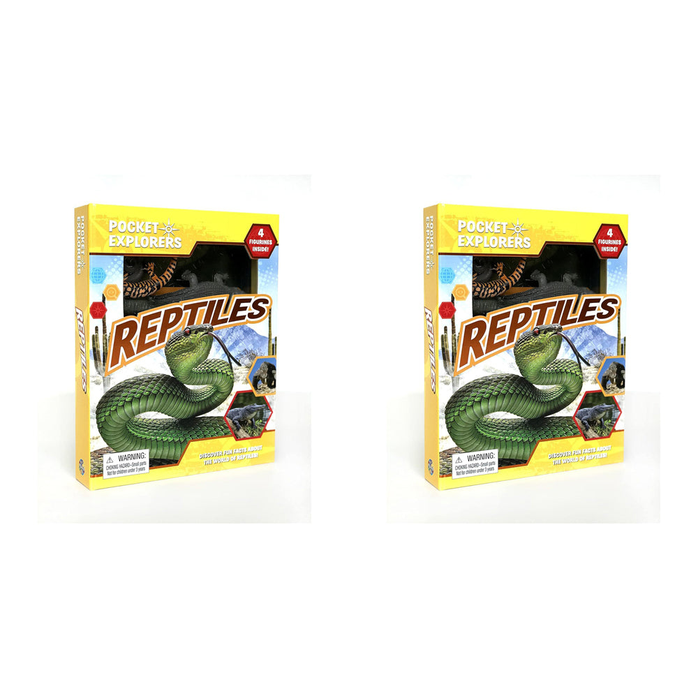 2PK Reptiles Pocket Explorers Kids/Children Educational Book 3y+