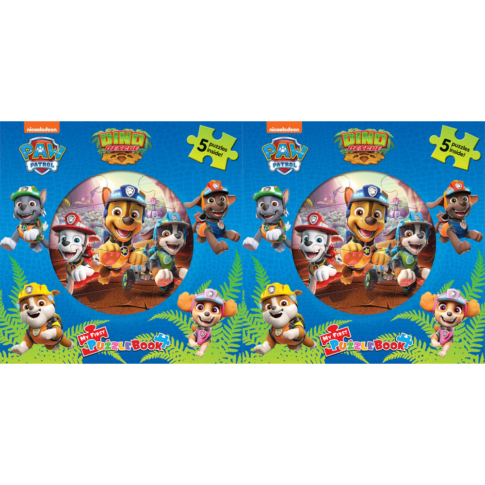 2PK  Paw Patrol Dino Rescue My First Puzzle Book Kids Jigsaw 3y+
