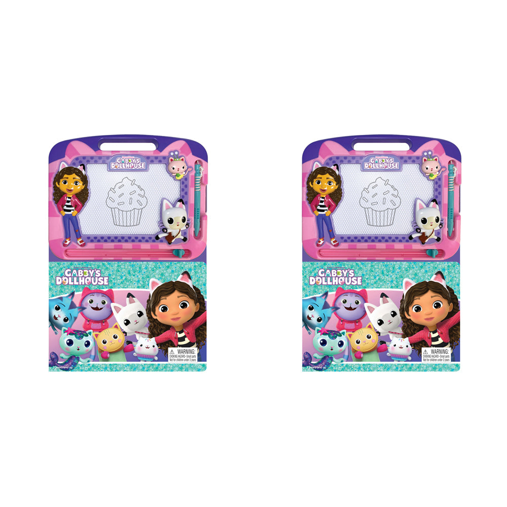 2PK Gabby's Dollhouse Learning Series Kids Drawing Pad w/ Book 3y+