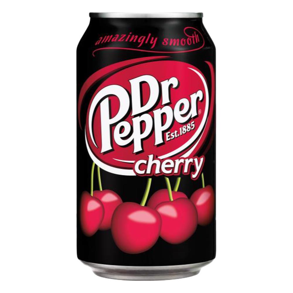 24PK USA Cans 355ml Dr Pepper Cherry Soda Can Beverage Drink