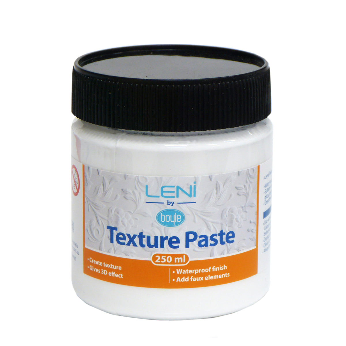 3x Boyle Leni Non-Toxic Waterproof 250ml Texture Paste