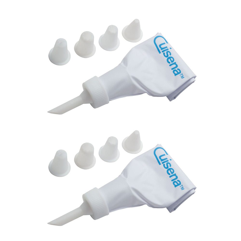 2x 5pc Cuisena Plastic Cake Decorator Nozzles Set Baking Accessory