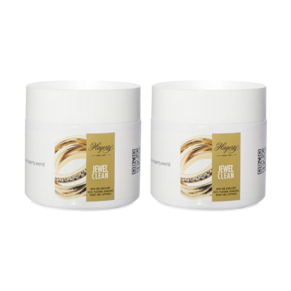 2PK Hagerty White Line Jewel Clean Jewellery Cleaning Bath Stone/Metal 125ml