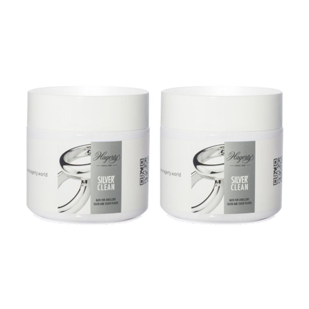 2PK Hagerty White Line Silver Cleaning Bath Metal/Jewellery Accessory 125ml