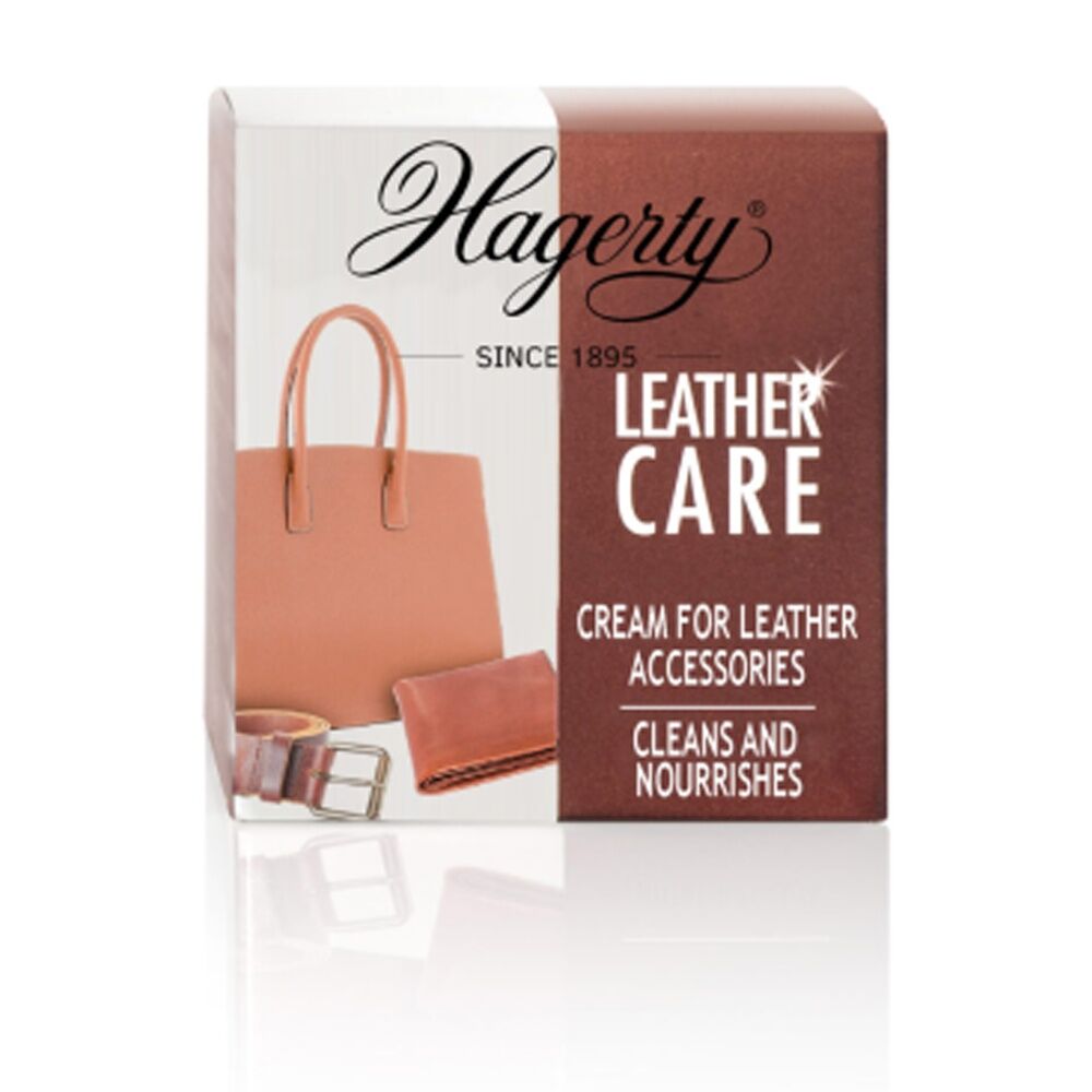 Hagerty White Line Leather Care Cream Clean Rejuvenate Bags Wallets 125ml