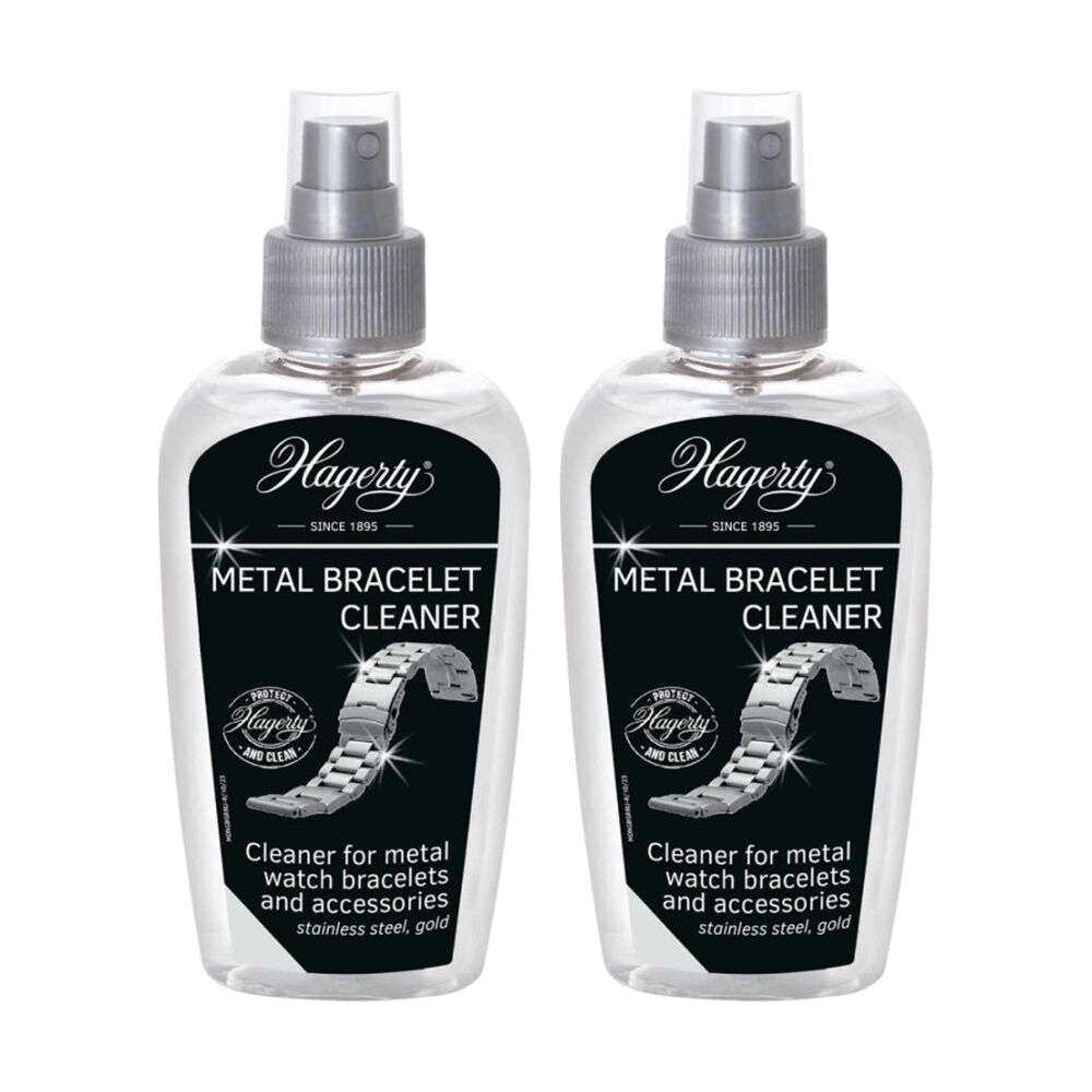 2PK Hagerty Metal Bracelet Cleaner Clean Watch Bands/Bracelets Gold/Steel 125ml