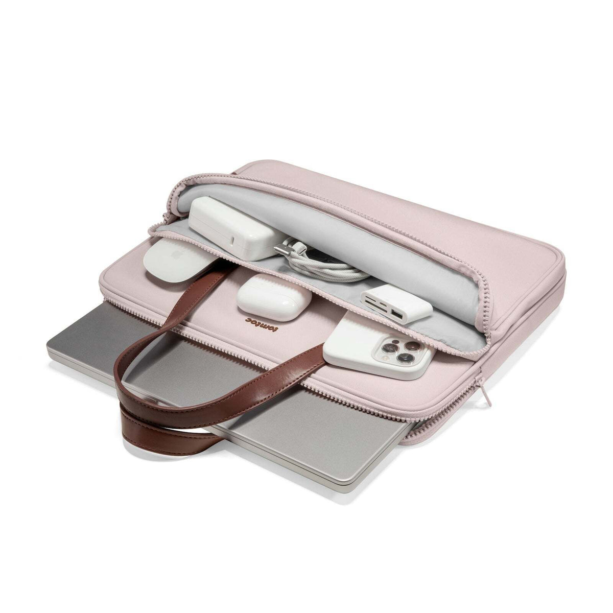 Tomtoc Versatile-A11 Laptop Handbag For MacBook 14in Blush Pink