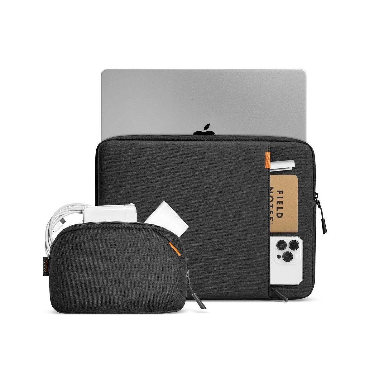 2pc Tomtoc Defender-A13 Laptop Sleeve & Pouch For MacBook 13in