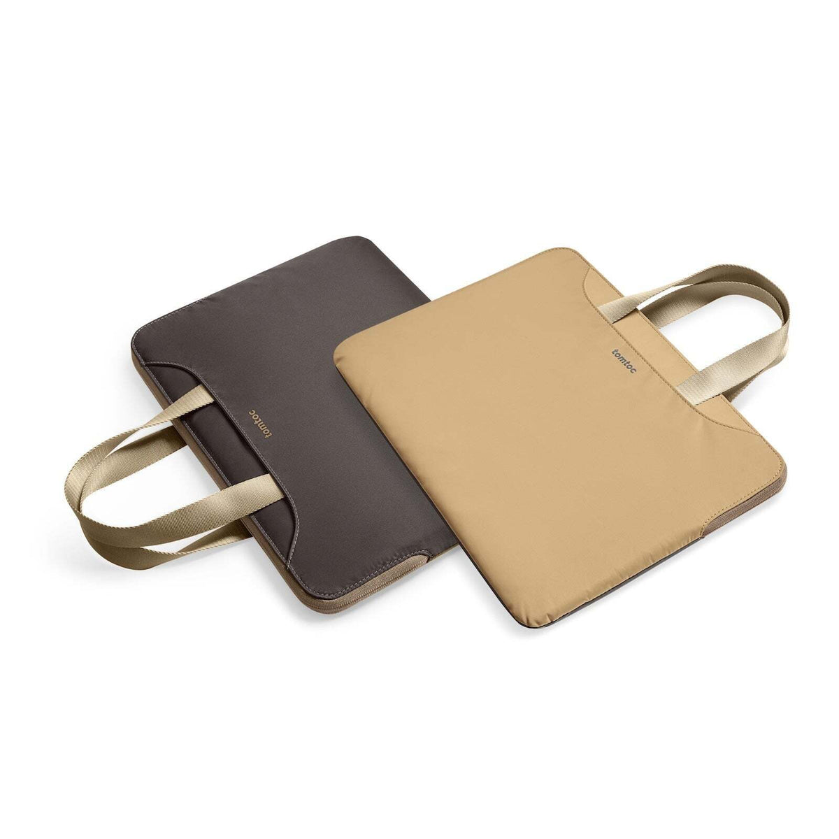 Tomtoc Light-A21 Dual-Color Slim Laptop Handbag 13.5in - Khaki