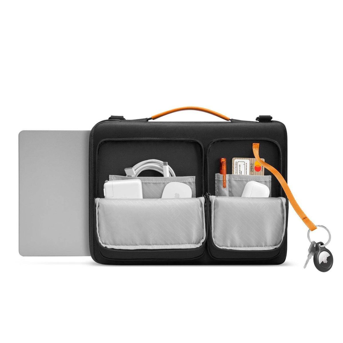 Tomtoc Defender-A42 Laptop Shoulder Bag For MacBook 16in Black