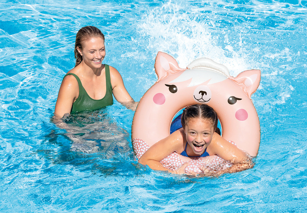 2PK Intex Cute Animal Inflatable Tubes Float Assorted 76cm