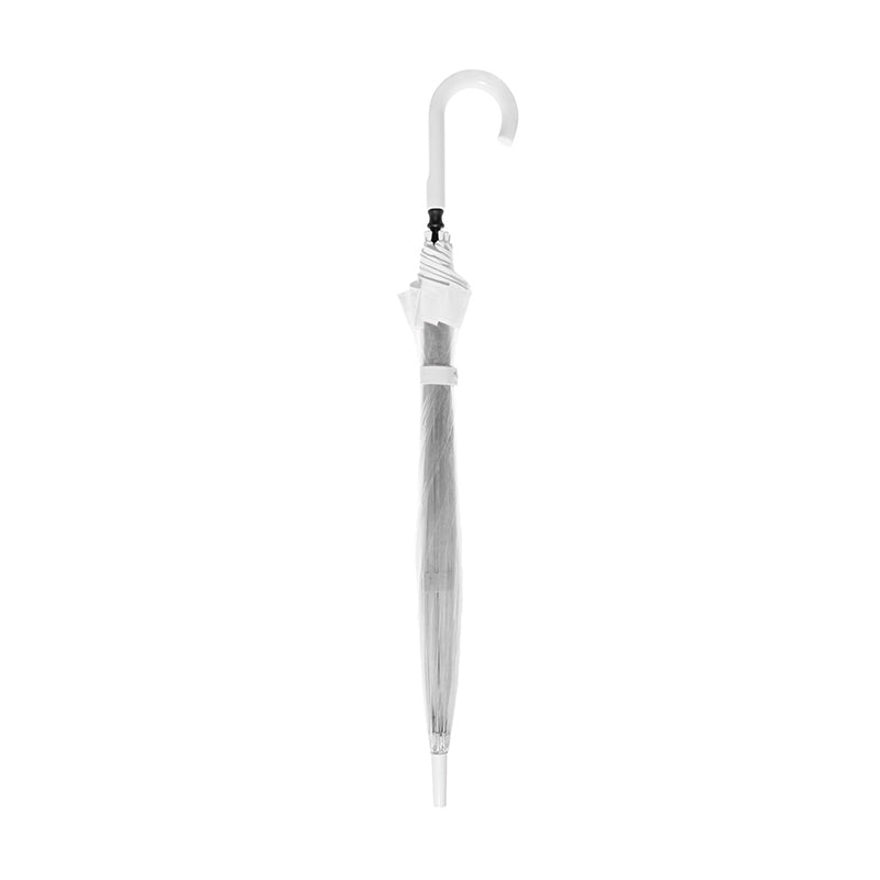Clifton Women's Walking 87cm Clear PVC Birdcage Umbrella - White Border