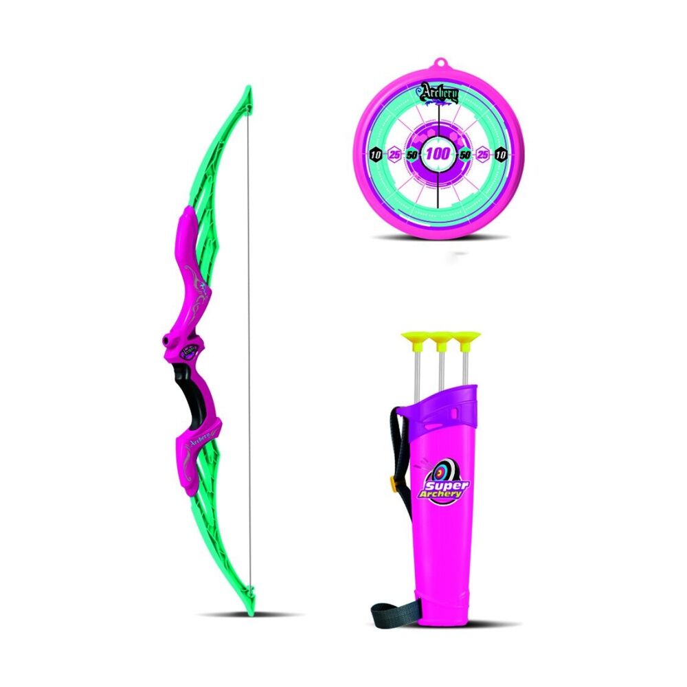 ABT Kids Archery Set For Girls Bow And Arrow With Suction Cup 6+