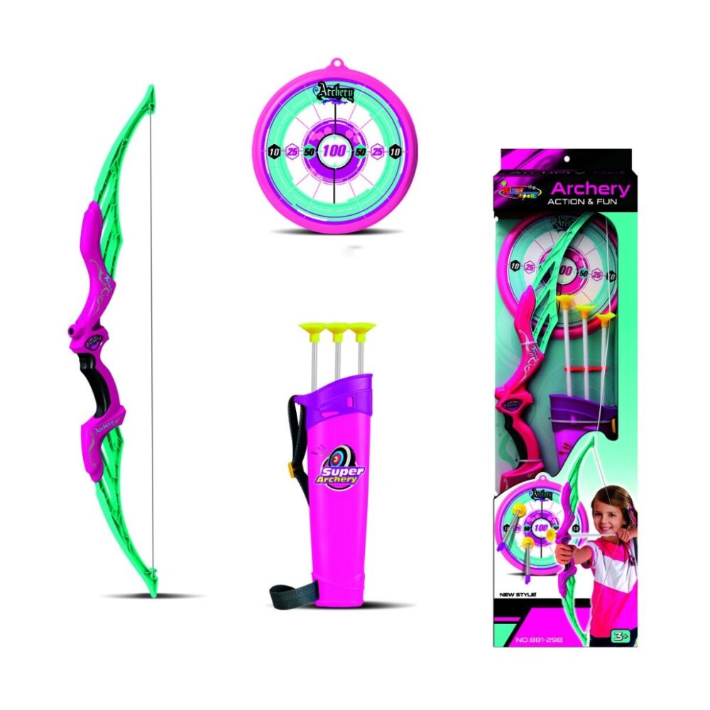 ABT Kids Archery Set For Girls Bow And Arrow With Suction Cup 6+