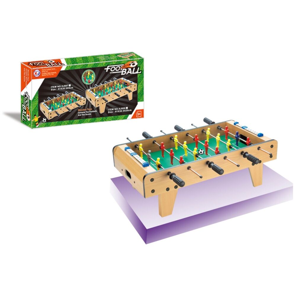 ABT Tabletop Soccer 61cm Compact Foosball Game Wooden Finish 3Y+