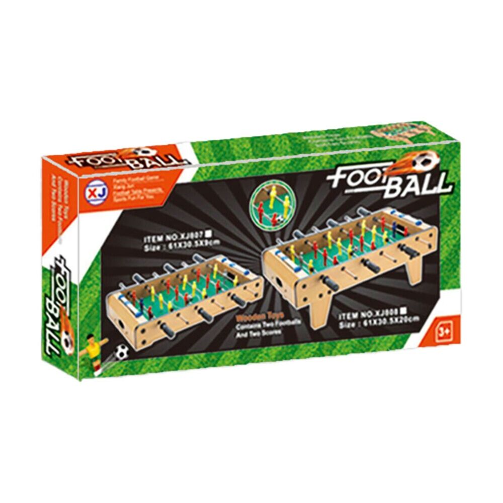 ABT Tabletop Soccer 61cm Compact Foosball Game Wooden Finish 3Y+