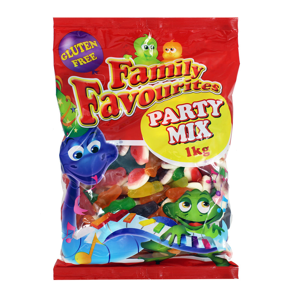 3x Family Favourites Party mix Lollies Gummy Lolly Treat 1kg