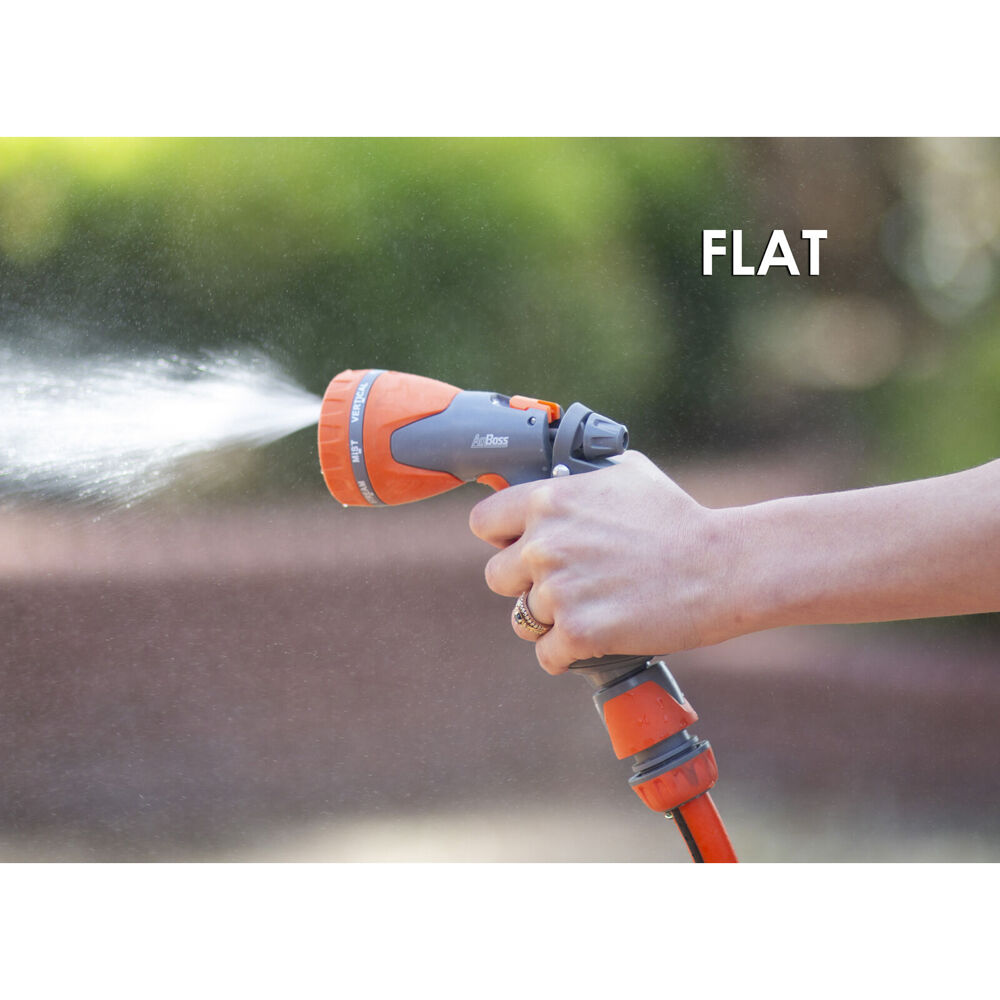 AgBoss 8-Pattern Adjustable Gardening Spray Gun Orange and Black