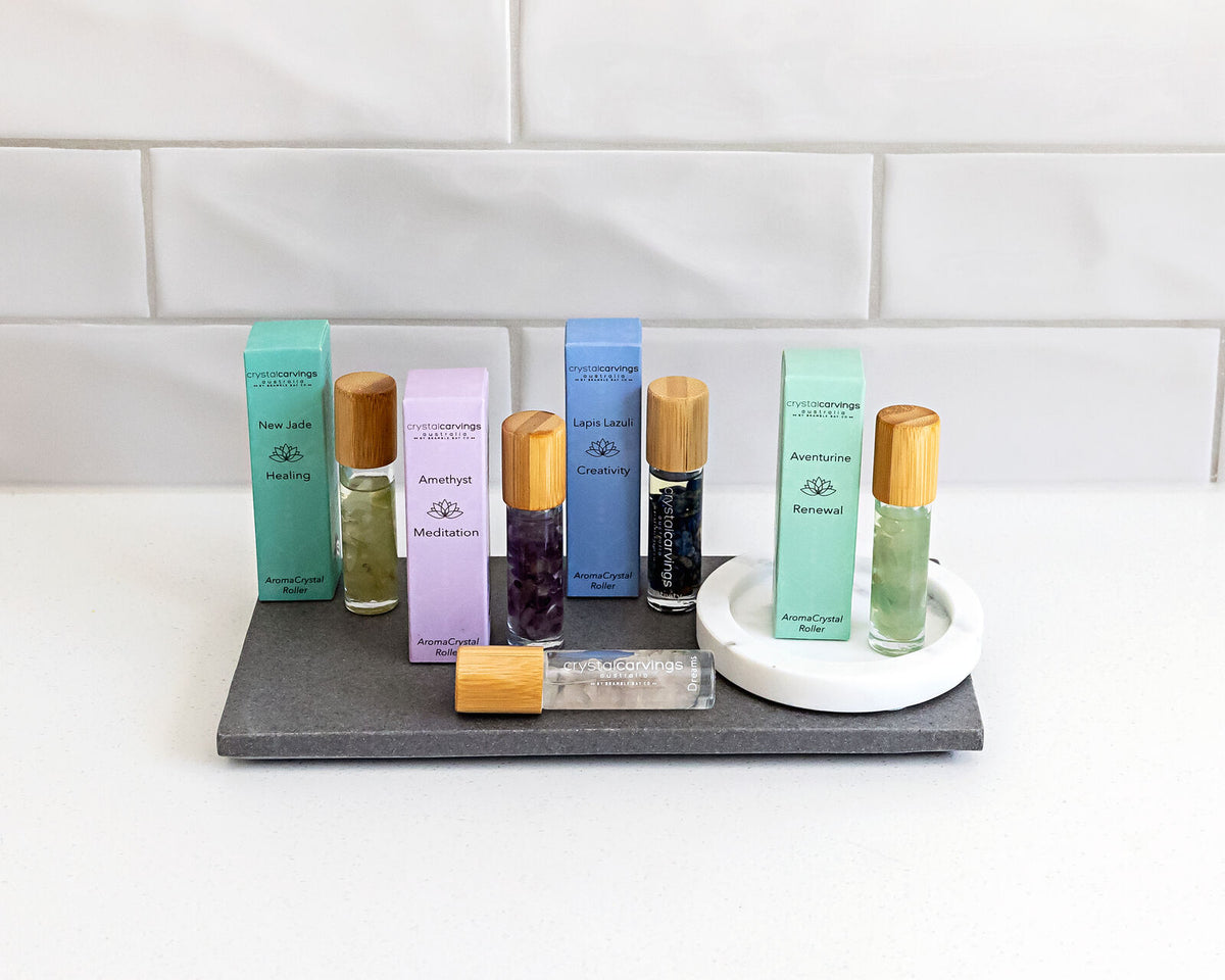 Bramble Bay Harmony Aroma Crystal Roller Lavender Orange & Jasper 5ml