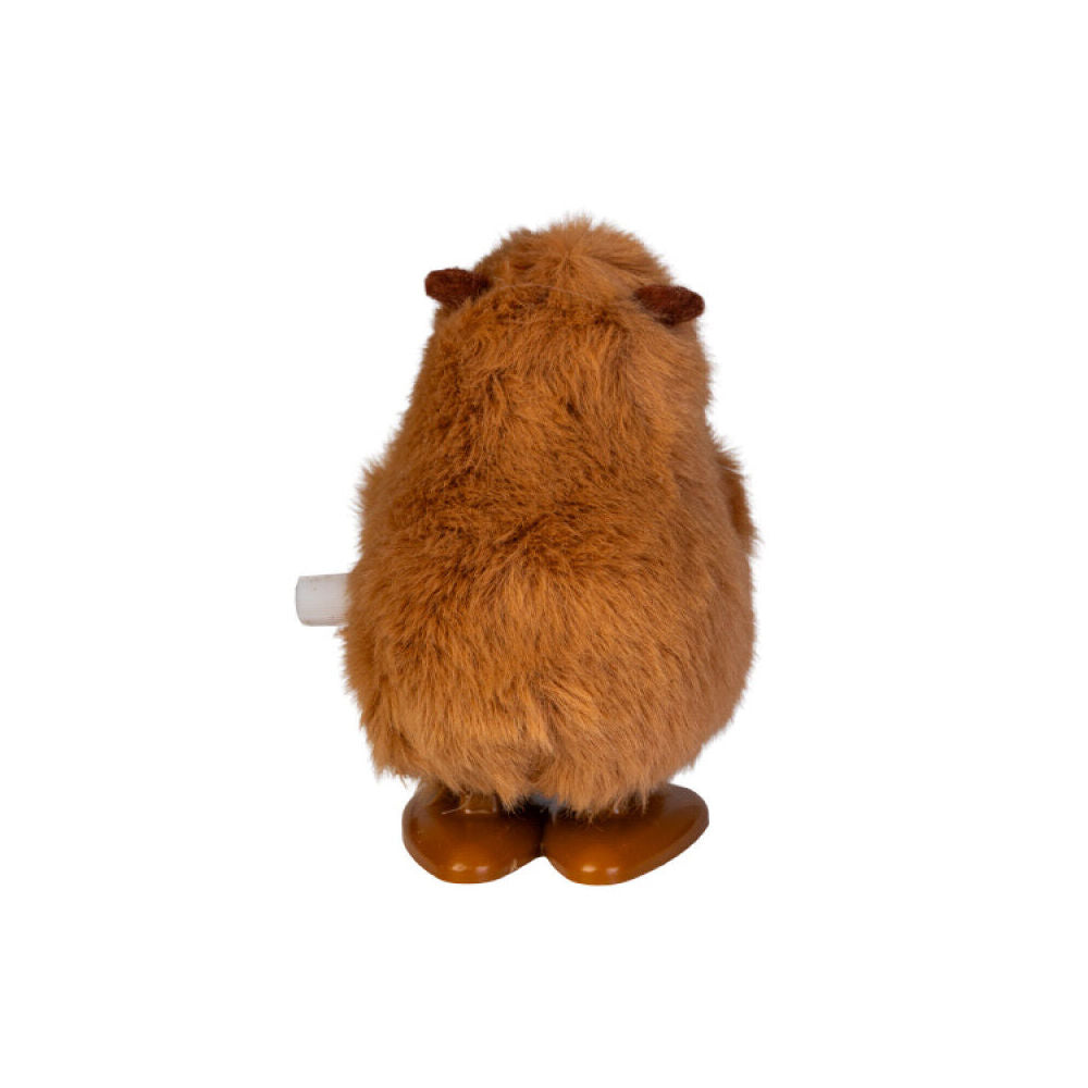 12PK Fuzzy Wind-Up Capybara Toy Soft Compact Portable Brown Animal