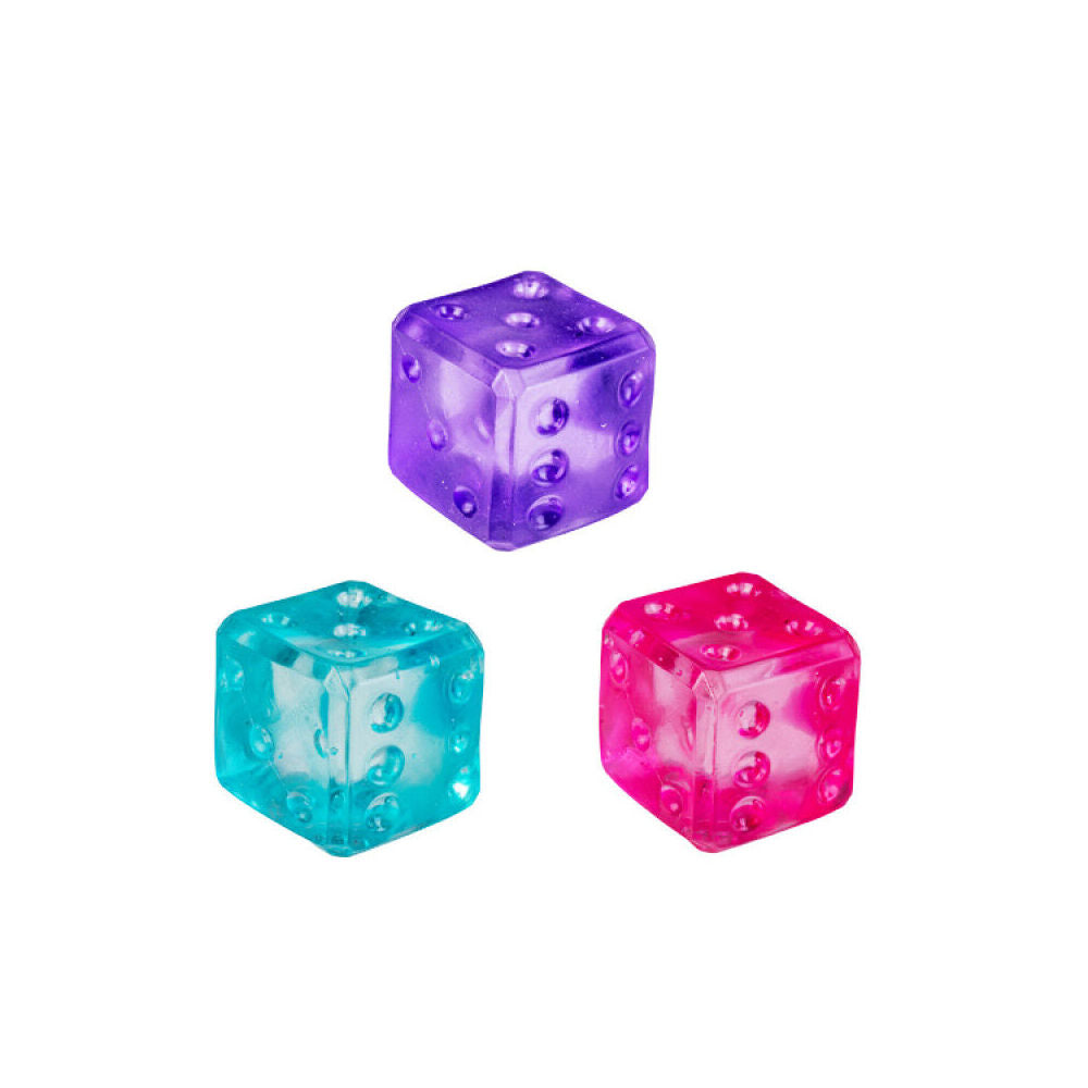 4PK Smooshos Super Squeeze Dice Soft Portable Multi-Coloured Squishy Toy Assorted