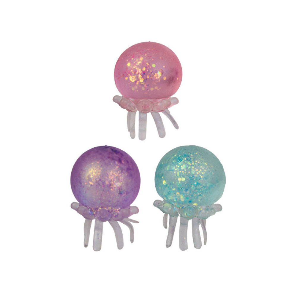 4PK Smooshos Super Squeeze Octopus Ocean Buddy Stress Relief Multi Soft Toy Assorted