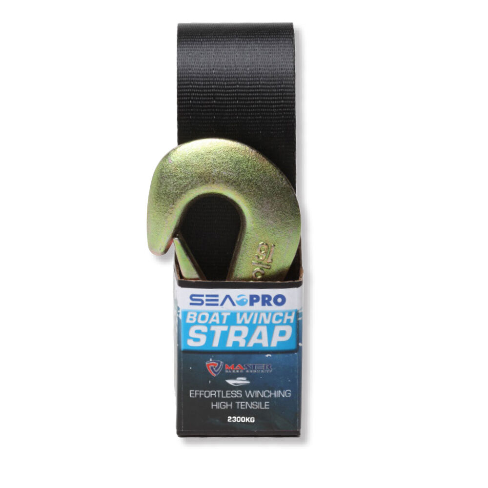 Sea Pro Heavy-Duty Boat Winch Strap High Tensile 2300kg - Black