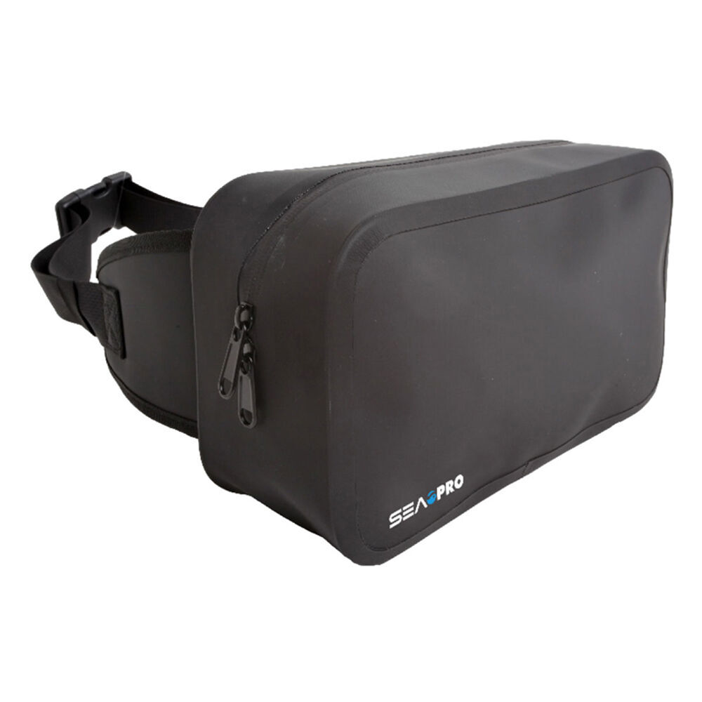 2PK Sea Pro 4L Waterproof Tarpaulin Fishing Bum Bag 29x19cm - Black