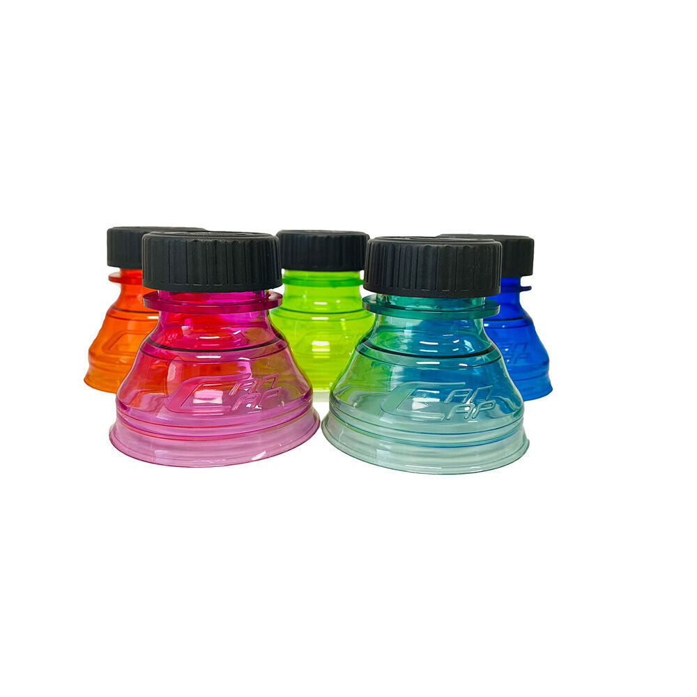 6PK Camp Pro Picnic/Parties Beverage Can Cap Bottle Drink Lid Cover 6x6.5cm Assorted