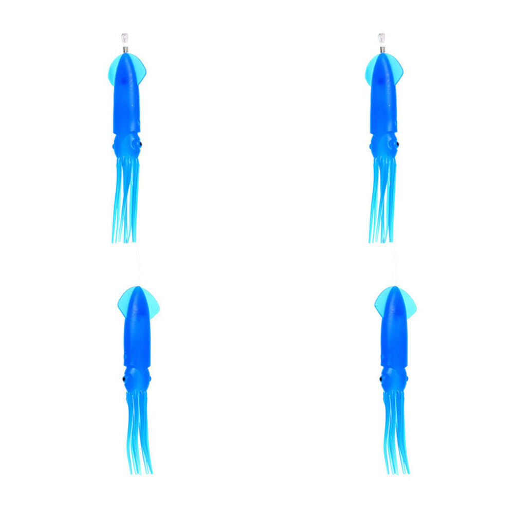2PK Sea Pro 2 Squid Daisy Chain Offshore Trolling Lure 25.5x12cm - Blue