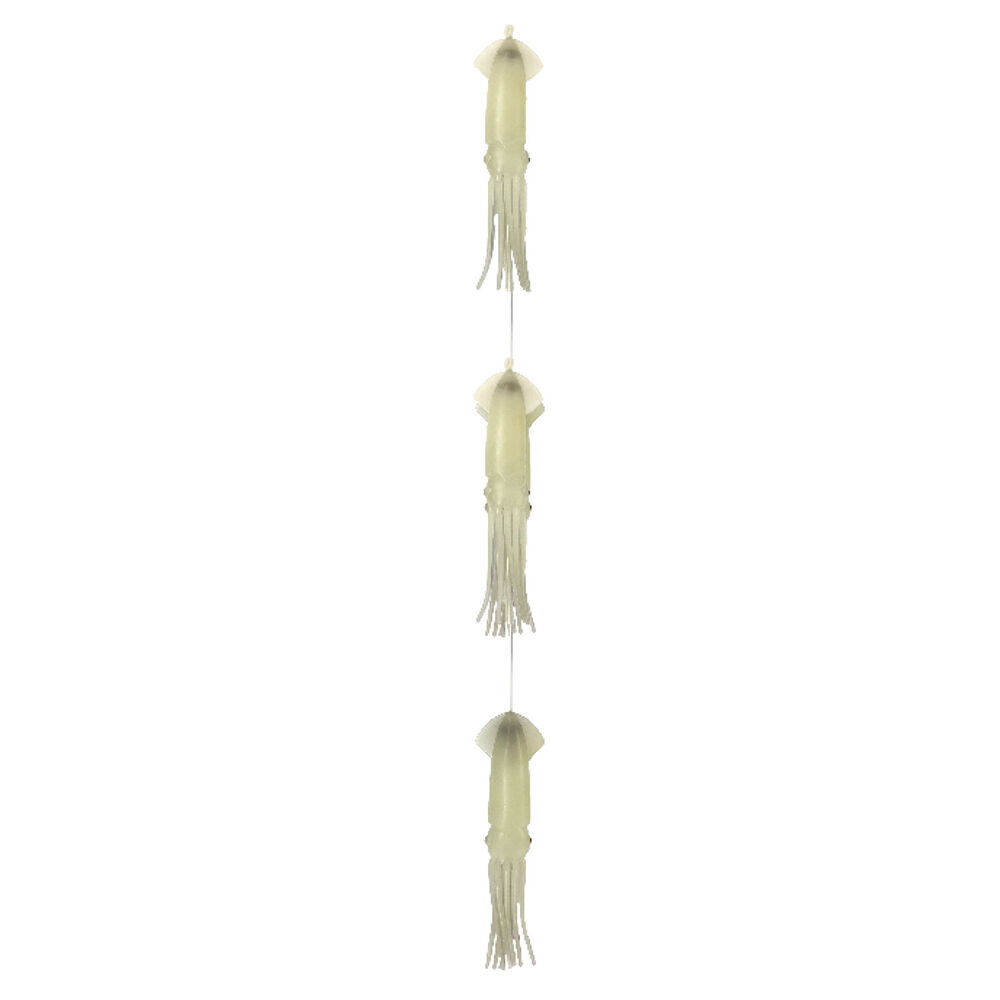 2PK Sea Pro 3 Squid Daisy Chain Offshore Trolling Lure 25.5x11cm - Lumo