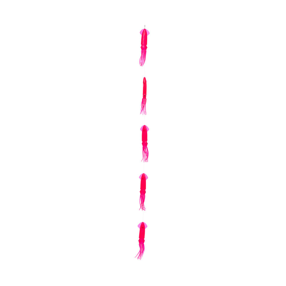 Sea Pro 5 Squid Daisy Chain Offshore Trolling Lure 25.5x14cm - Pink