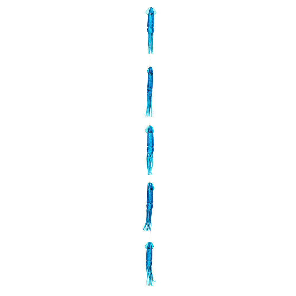 2PK Sea Pro 5 Squid Daisy Chain Offshore Trolling Lure 25.5x14cm - Blue