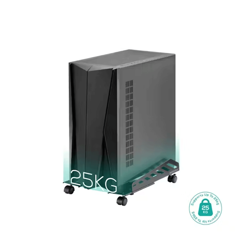 Activiva Heavy-Duty PC Mobile Floor Stand with Casters