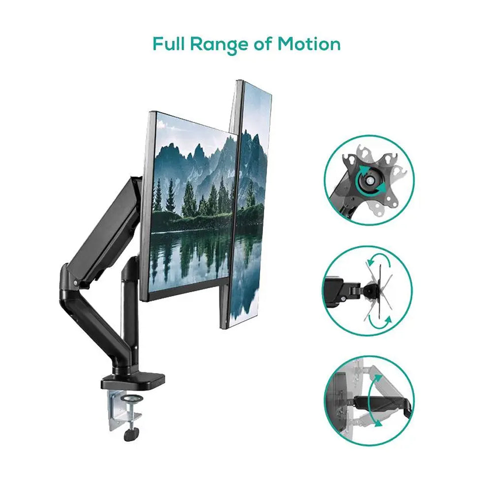 Activiva 17"~32" Dual Monitor Screen Steel Gas Spring Monitor Arm