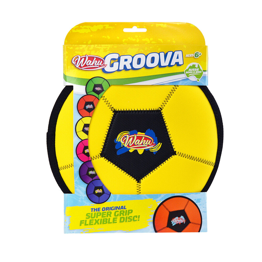 Wahu Groova Rubber Flexible Soft Flying Disc Toy Kids 6y+ Assorted