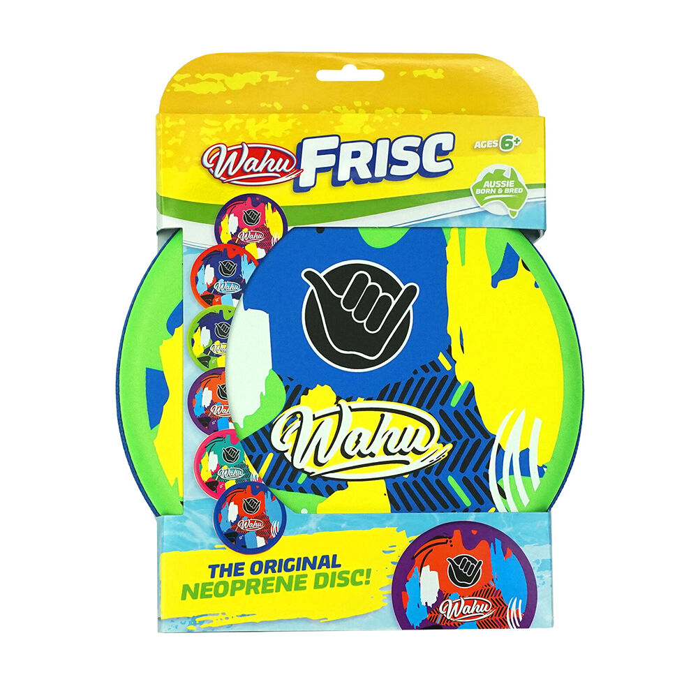 Wahu Frisc Waterproof Neoprene Flying Disc Outdoor Toy Kids 6y+ Assorted