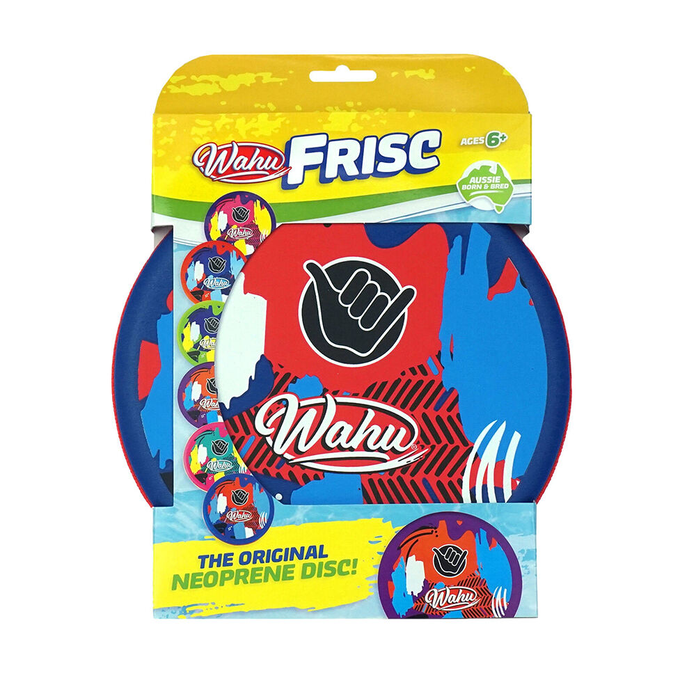 Wahu Frisc Waterproof Neoprene Flying Disc Outdoor Toy Kids 6y+ Assorted