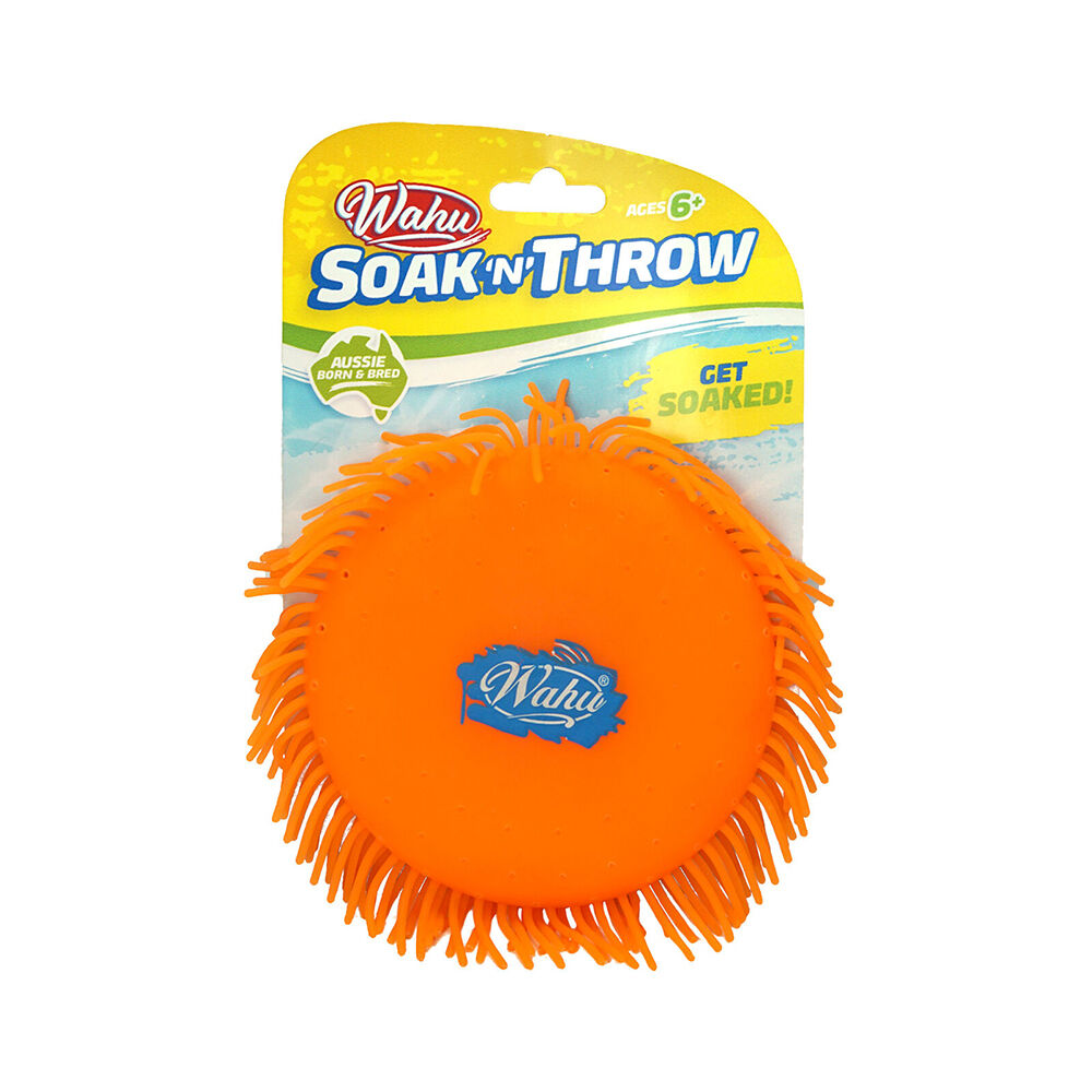 Wahu Soak n Throw Pool Splash Water Disc Outdoor Toy Kids 6y+ Assorted