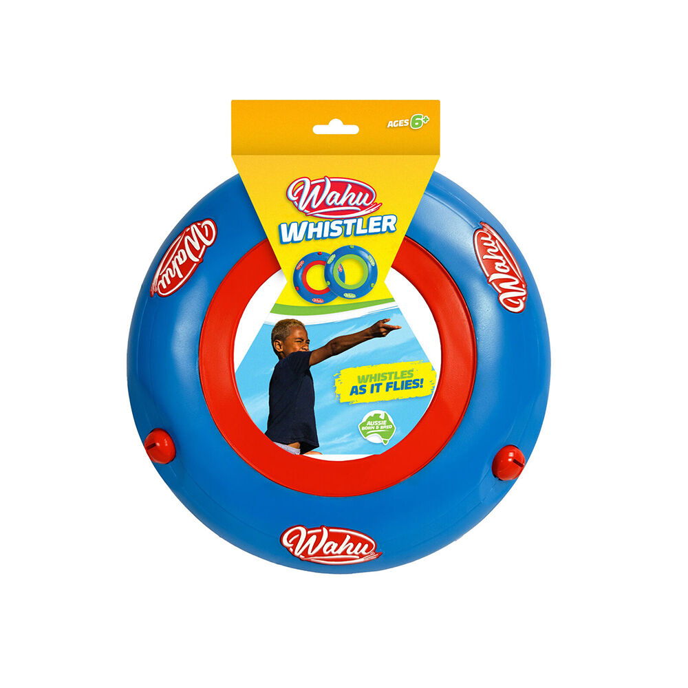 Wahu Sonic Whistler Soft Grip Flying Outdoor Beach Gliding Disc Toy Kids 6y+